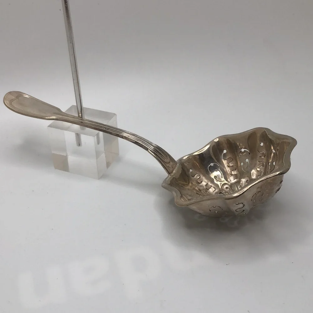 Sugar Sifter flower shape silver plated antique